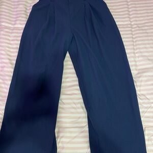 HALARA Navy Wide Leg Pants